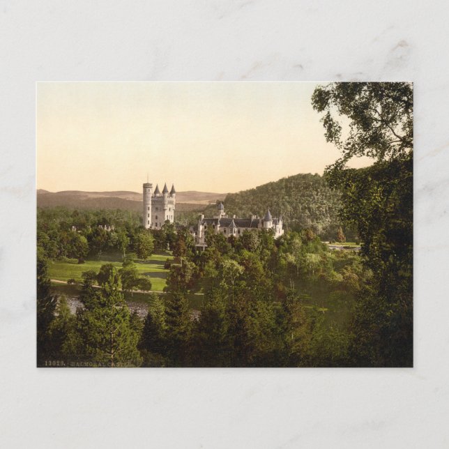 Balmoral Castle, Royalet Deeside, Skottland Vykort (Framsida)