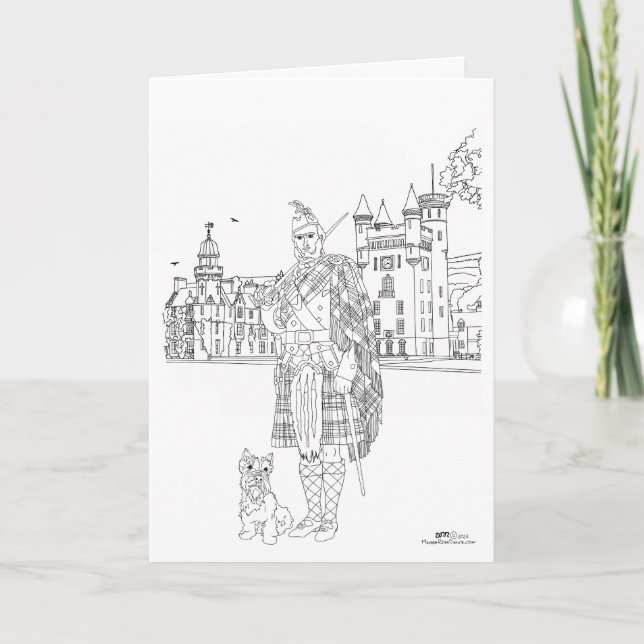 Balmoral Castle Scotland Kort (Framsida)
