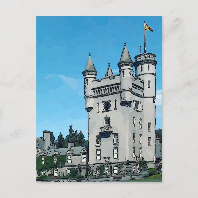 Balmoral Castle Vykort (Framsida)