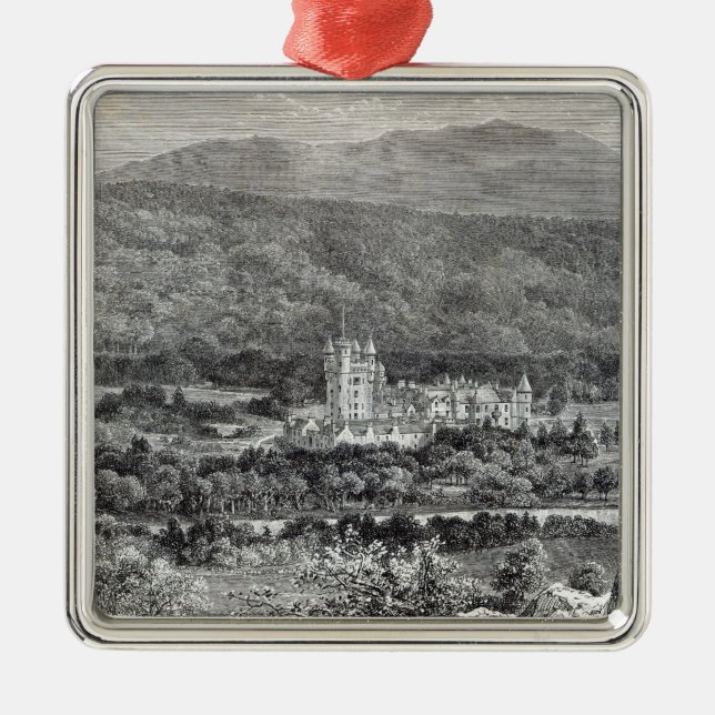 Balmoral från "fritidtimme", 1888 julgransprydnad metall (Framsidan)