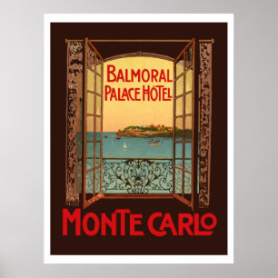 Balmoral Palace Hotel (Monte Carlo) Poster