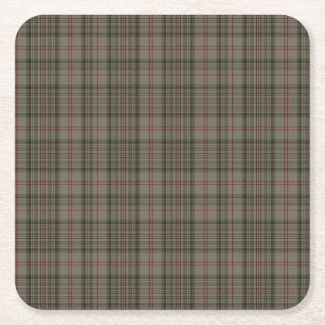 Balmoral royaltartan underlägg papper kvadrat (Framsidan)
