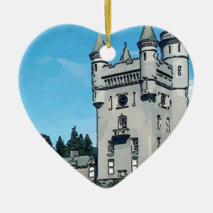 Balmoral slott julgransprydnad keramik