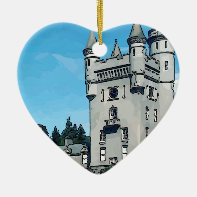Balmoral slott julgransprydnad keramik (Framsidan)