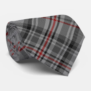 Balmoral Tartan Grått Black Red Royal Jubilee Slips