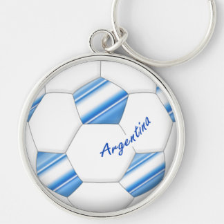 Balón de FÚTBOL ARGENTINA selección nacional 2014 Rund Silverfärgad Nyckelring