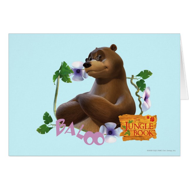 Baloo 2 hälsningskort (Framsidan Horizontal)