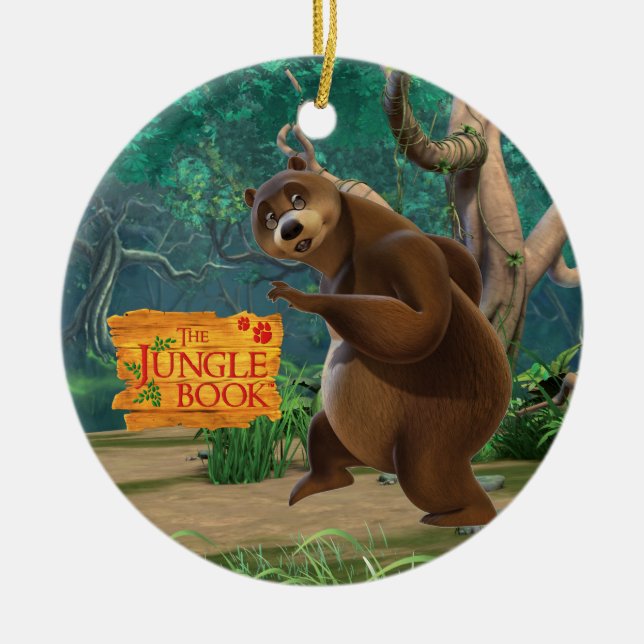 Baloo 3 julgransprydnad keramik (Framsidan)