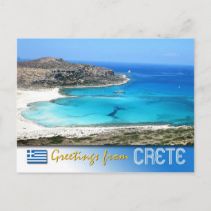 Balos Lagoon Beach, Crete, Grekland Vykort