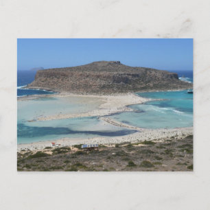 Balos Lagoon, Crete Greece Beach Postcard Vykort