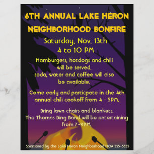 Bålparty Flyer