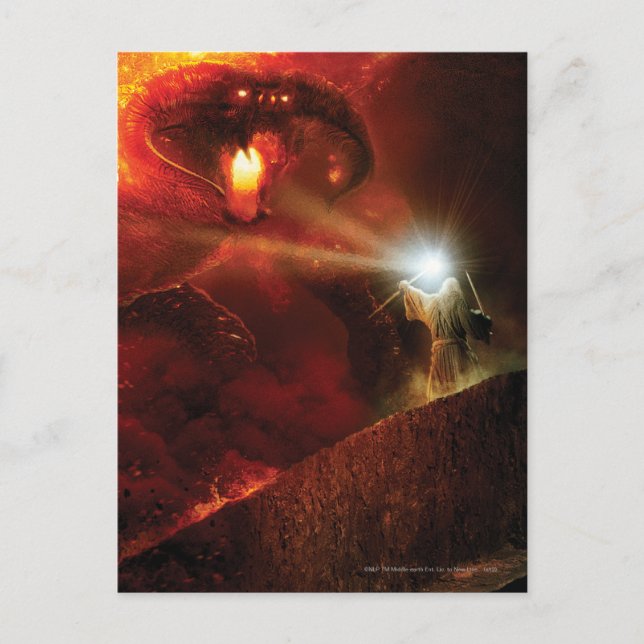 Balrog mot GANDALF™ Vykort (Framsida)