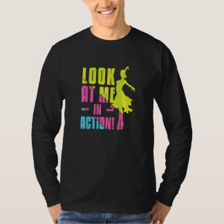 Balrumsdans tittar på mig i aktion latindans t shirt
