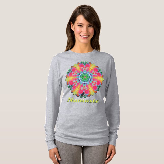 Balsam Namaste Kalejdoskop T Shirt (Hel framsida)