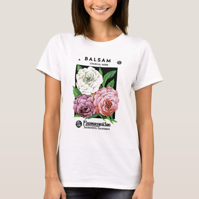 Balsam Seed Packet Label T-shirt (Framsida)
