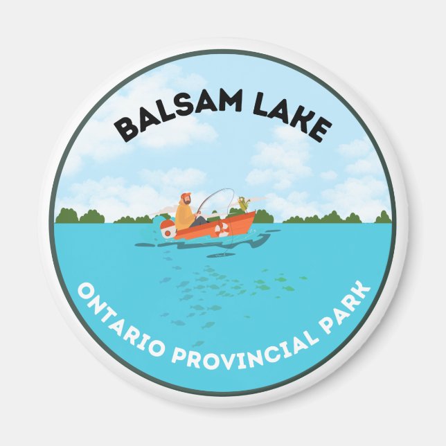 Balsam Sjö Ontario Provinspark Magnet (Framsidan)