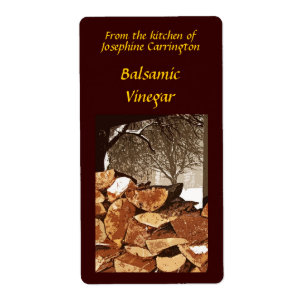 Balsamiska vinegaretiketter fraktsedel