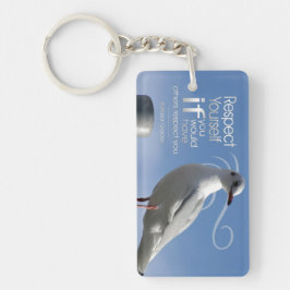 Baltasar Gracian Inspirational Quote "Respect" Nyckelring