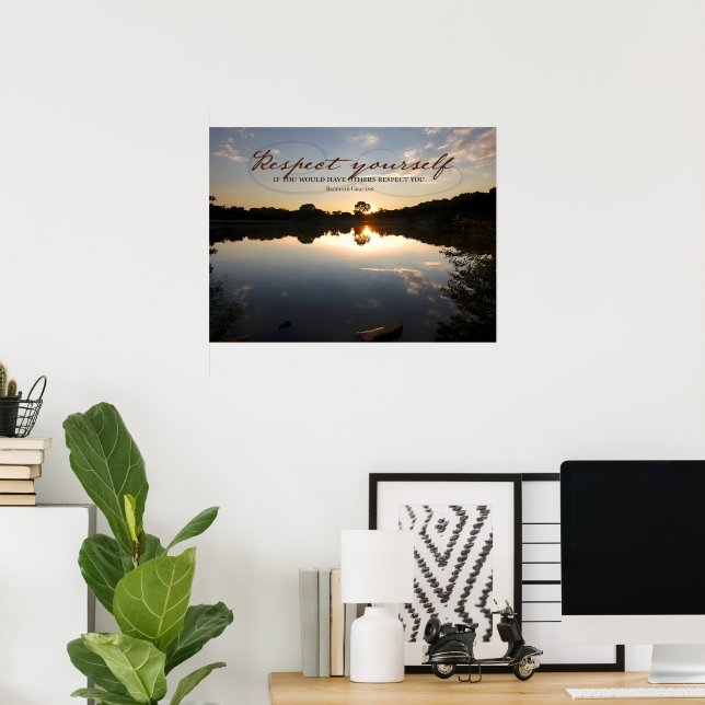 Baltasar Gracian Inspirational Quote "Respect" Poster (Hemmakontoret)