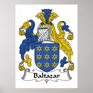 Baltazar familjvapensköld poster