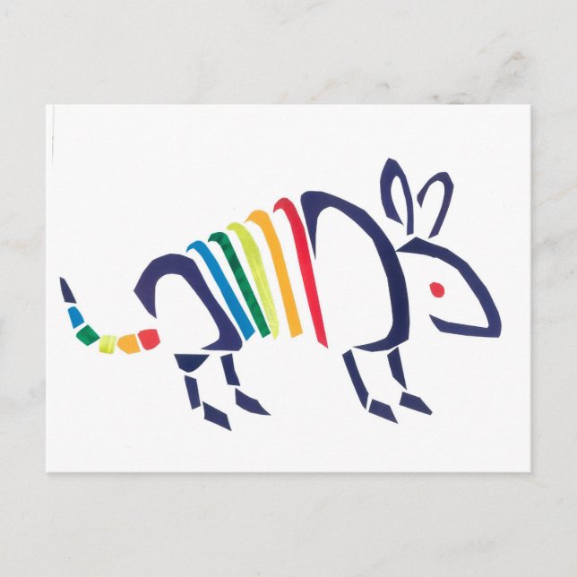 Bältdjur Vykort (Framsida)