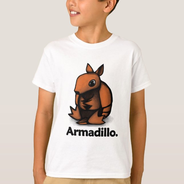 BältdjurArmadillo. Tee Shirt (Framsida)