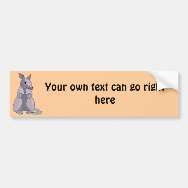 Bältdjurbildekal Bildekal (Framsidan)