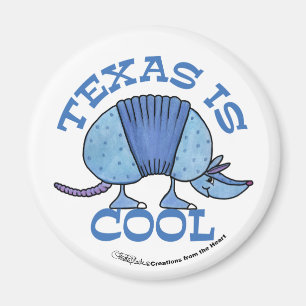 Bältdjuret Blått-Texas är kall Magnet