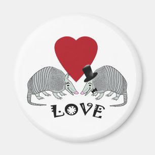 Bältdjurkärlekmagnet Magnet