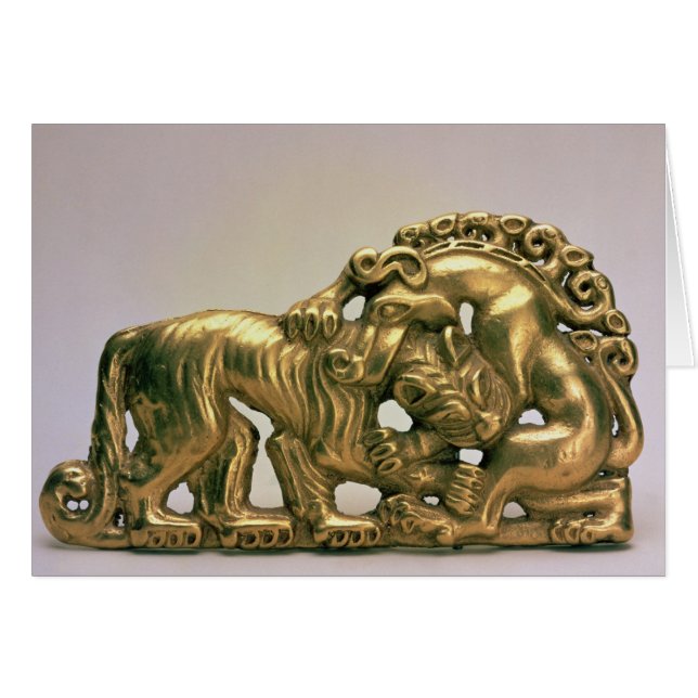 Bälte-bockle, från en sibiisk samling av Peter Hälsningskort (Framsidan Horizontal)