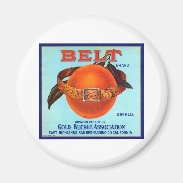 Bälte Brand California Oranges Magnet (Framsidan)