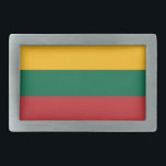 Bälte Buckle med Flagga av Litauen<br><div class="desc">Lägg till ett djärvt påstående av det litauiska pridet till din krigsbob med det här låset i exklusiv bälte med flagga av Litauen! Den här bälte är utformad med precision och visningar stolt det pulserande färgen i Litauens nationella flagga - gult, grönt och rött. Den dynamiska utformningen gör detta tillbehör...</div>