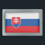 Bälte Buckle med Flagga Slovakien<br><div class="desc">Visa upp ert nationella pride i stil med detta slående bälte-låsbeslag som visar Slovakiens flagga! Det här öga-fångstredskapet visar på ett lyhört slovakiskt flagga och har vågräts tricolor vit, blå och röd, tillsammans med det mäktiga nationella jacka av arm - en dubbla silver kor, tre blå backe, inramad i en...</div>