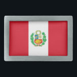 Bälte Buckle med Perus Flagga<br><div class="desc">Lägg till en unik beröring till din utrustning med bälte-låsbeslaget för öga som fångar upp Perus flagga! Bälte-låsbeslaget är mer än bara ett funktionellt tillbehör, det är ett djärvt påstående i det peruanska pridet. Den pulserande designen visningar på ett framträdande sätt den ikoniska peruanska flagga, skapar den ett utmärkt biet...</div>