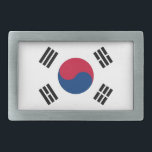 Bälte Buckle med Sydkoreas Flagga<br><div class="desc">Lägg till ett distinkt drag av sydkoreanskt pride till din utrustning med snyggt bälte-låsbeslaget med Sydkoreas flagga! Det här bälte-låsbeslaget, som är uppbyggt med ett stort mått av öga för kvalitet, är mer än bara ett praktiskt tillbehör. Det är en nod på Sydkoreas rik kulturarv. Den sjudande flagga framträder och...</div>
