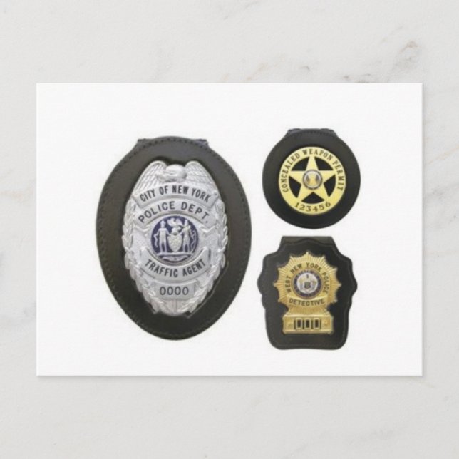 Bälte Clip Badge Holder Wallet, Badge Holder-Cases Vykort (Framsida)