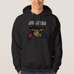 Bälte för Jiu Jitsu BJJ SlothJiu Jitsu svart med Hoodie