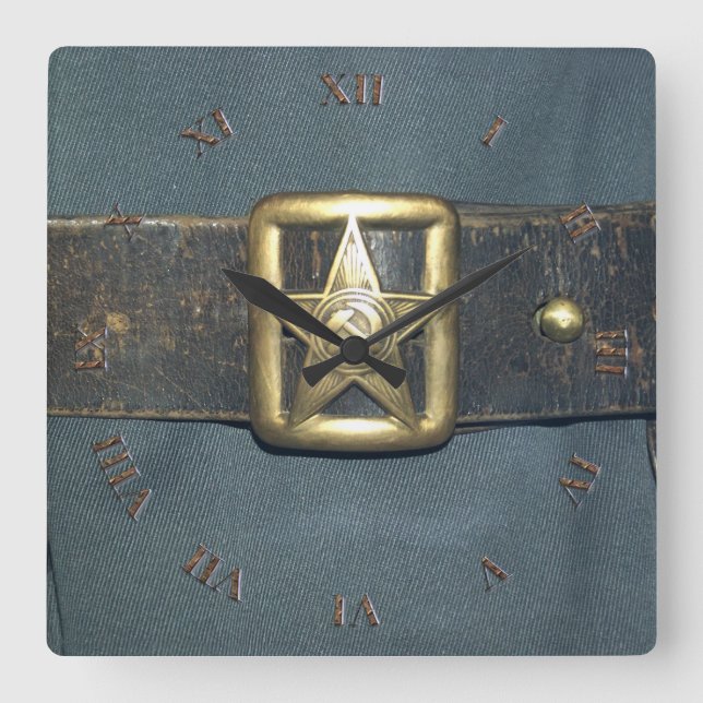 Bälte i den franska RSF-arméns representanthus Fyrkantig Klocka (Framsida)