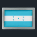 Bälte-låsbeslag med Flagga Honduras<br><div class="desc">Lägg till ett litet Honduras-pride till din garderoba med snyggtens bälte-låsbeslag med flagga Honduras! Det här låsbeslaget för bälte som fångar öga är designat för att vara både ett funktionellt tillbehör och ett djärvt påstående i ert nationella pride. Den pulserande flagga visas på en framträdande plats och skapar den som...</div>