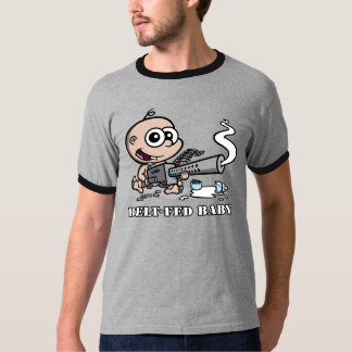 Bälte-matad bebisringer t t-shirt