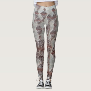 Bälten av barkträ mönster leggings