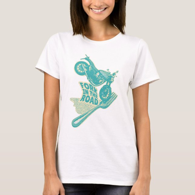 Bälten i motorcykelkraschen t shirt (Framsida)