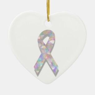 Bälten med ärtlig lungcancer julgransprydnad keramik