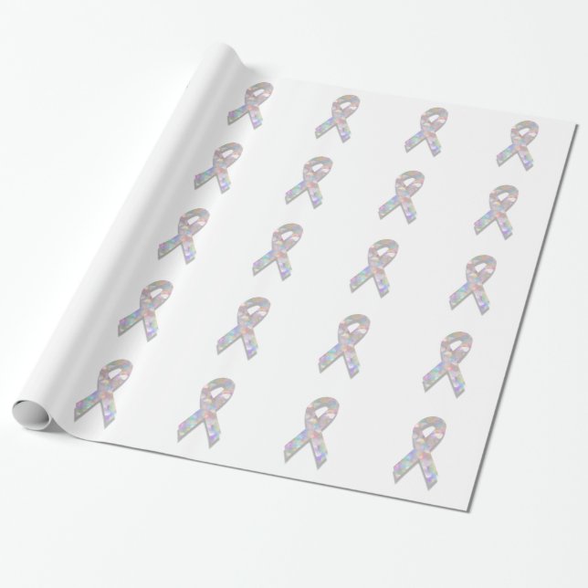 Bälten med ärtlig lungcancer presentpapper (Utrullad)