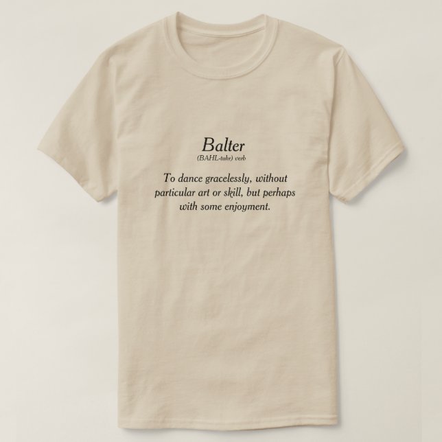 Balter Dancing Skeleton T Shirt (Design framsida)