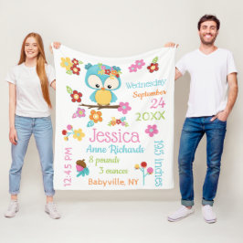 Bältesstatistik för Uggla i Flicka Fleecefilt