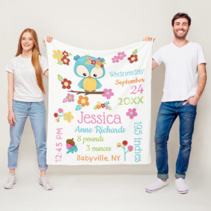 Bältesstatistik för Uggla i Flicka Fleecefilt