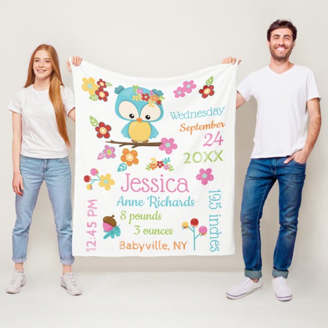 Bältesstatistik för Uggla i Flicka Fleecefilt (På plats)