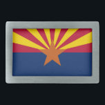 Bältet spänner fast med den statliga flagga av<br><div class="desc">Det eleganta bältet spänner fast med flagga av Arizona. USA. Denna produkt dess anpassade.</div>