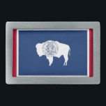 Bältet spänner fast med den statliga flagga av<br><div class="desc">Det eleganta bältet spänner fast med flagga av Wyoming. USA. Denna produkt dess anpassade.</div>